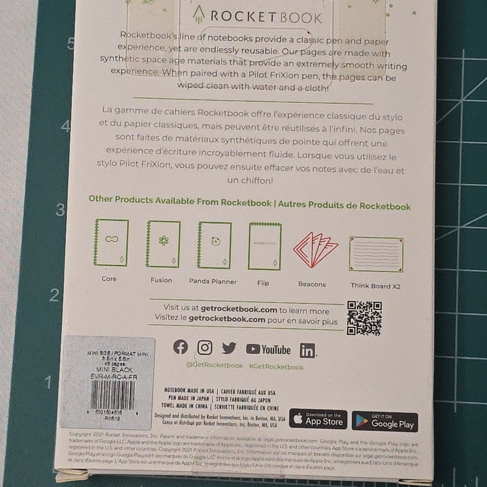 Rocketbook Mini Smart Notepad - Black - Picture 2 of 5